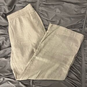 Old Navy Women’s Linen-Blend Wide Leg Pants